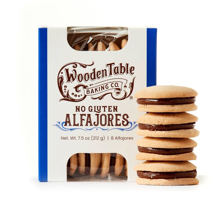 Traditional Alfajores Cookies (No Gluten) - Box of 4