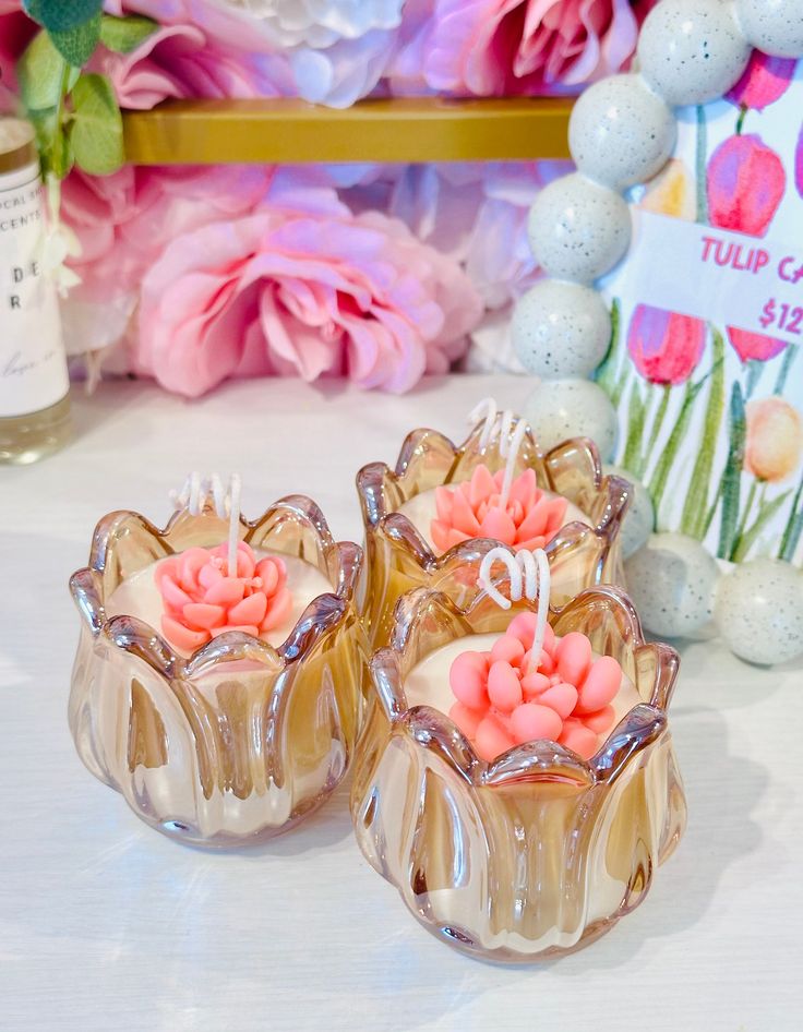 Tulip Candle – Magnolia & Peony