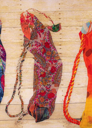 UPCYCLED SARI YOGA BAG