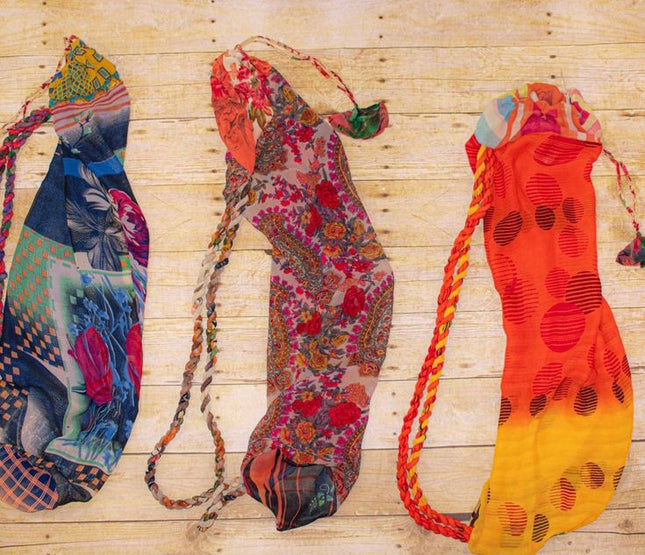 UPCYCLED SARI YOGA BAG