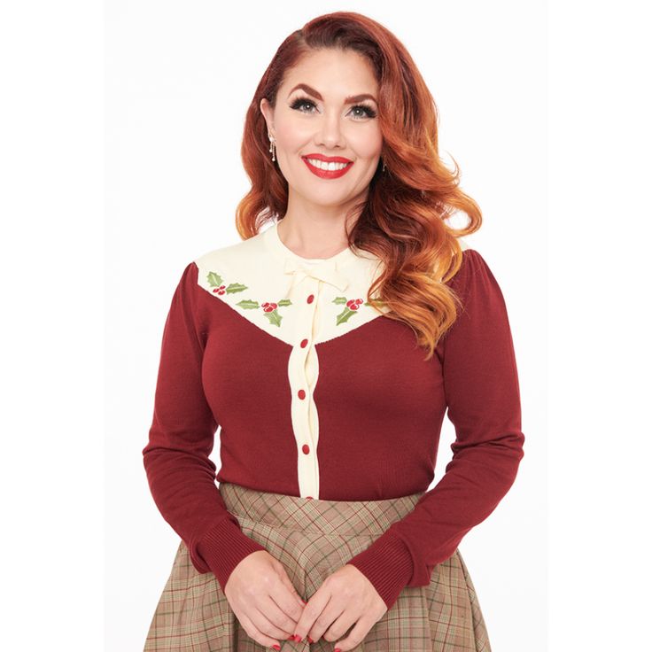 Unique Vintage ~ Red Sweater
