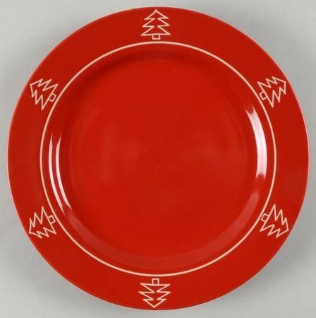 Vintage China ~ BIA Red Christmas Tree Plate