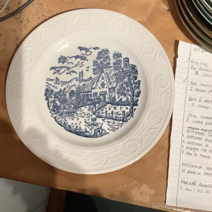 Vintage China ~ Blue & White Country By Sherlock home