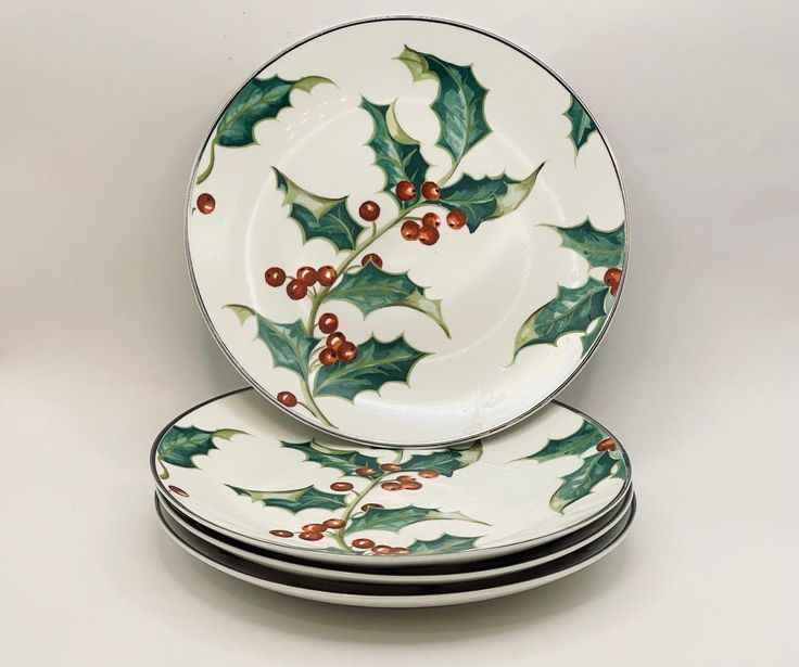 Vintage China ~ Restoration Hardware Holly Plates