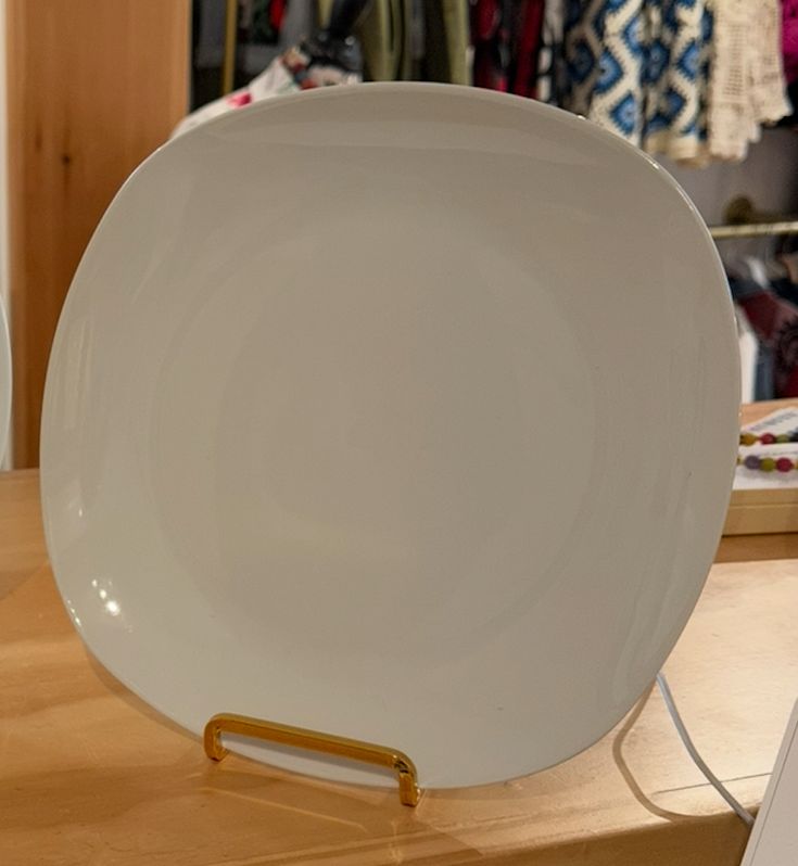 Vintage China ~ White Base Plates