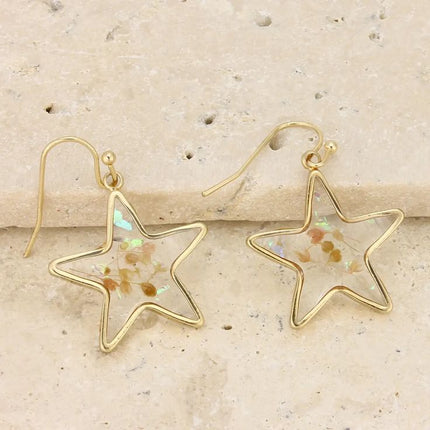 Vintage Pressed Flower Earrings