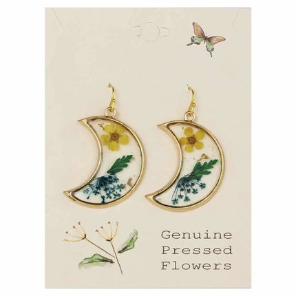 Vintage Pressed Flower Earrings