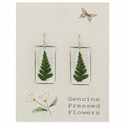 Vintage Pressed Flower Earrings