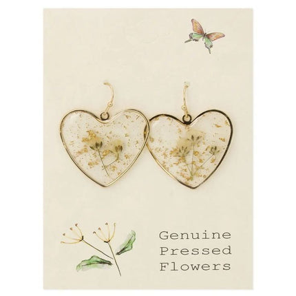 Vintage Pressed Flower Earrings