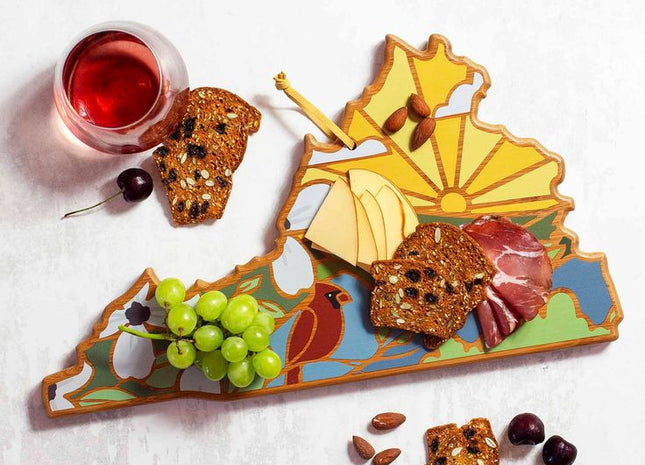 Bamboo Virginia Cutting Board ~ Art by Summer Stokes