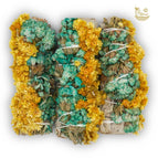 Yellow and Green Sunflower with White Sage