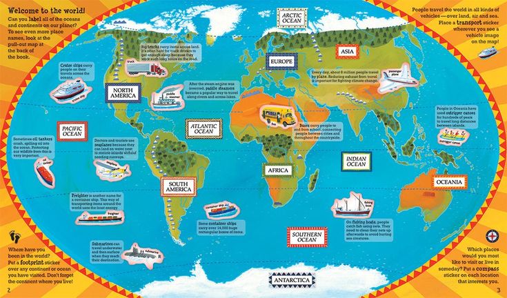 Barefoot Books ~ World Atlas Sticker Book - Paperback