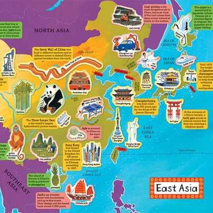 Barefoot Books ~ World Atlas Sticker Book - Paperback