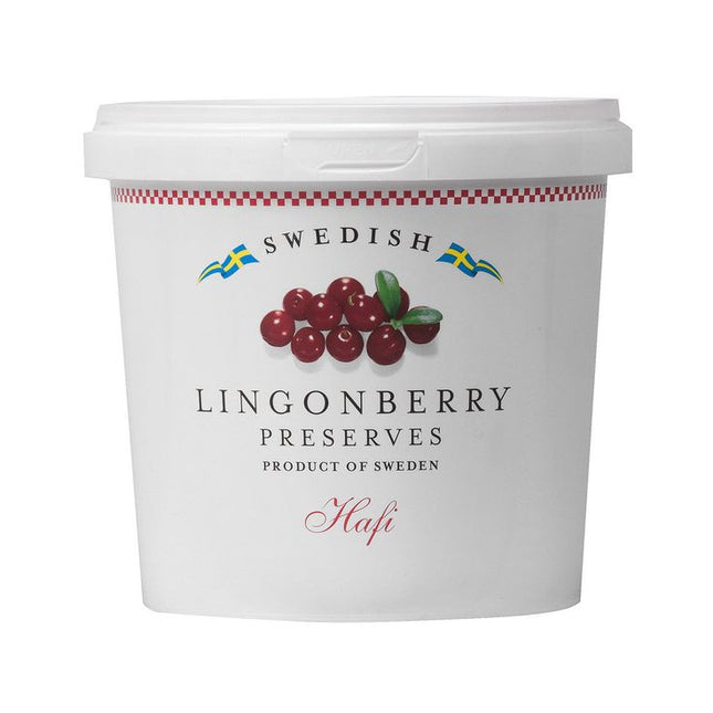 Hafi Lingonberry Preserve – Jar & Half Tub