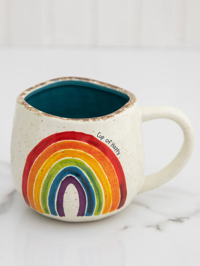Artisan Rainbow Mug - Cup of Happy