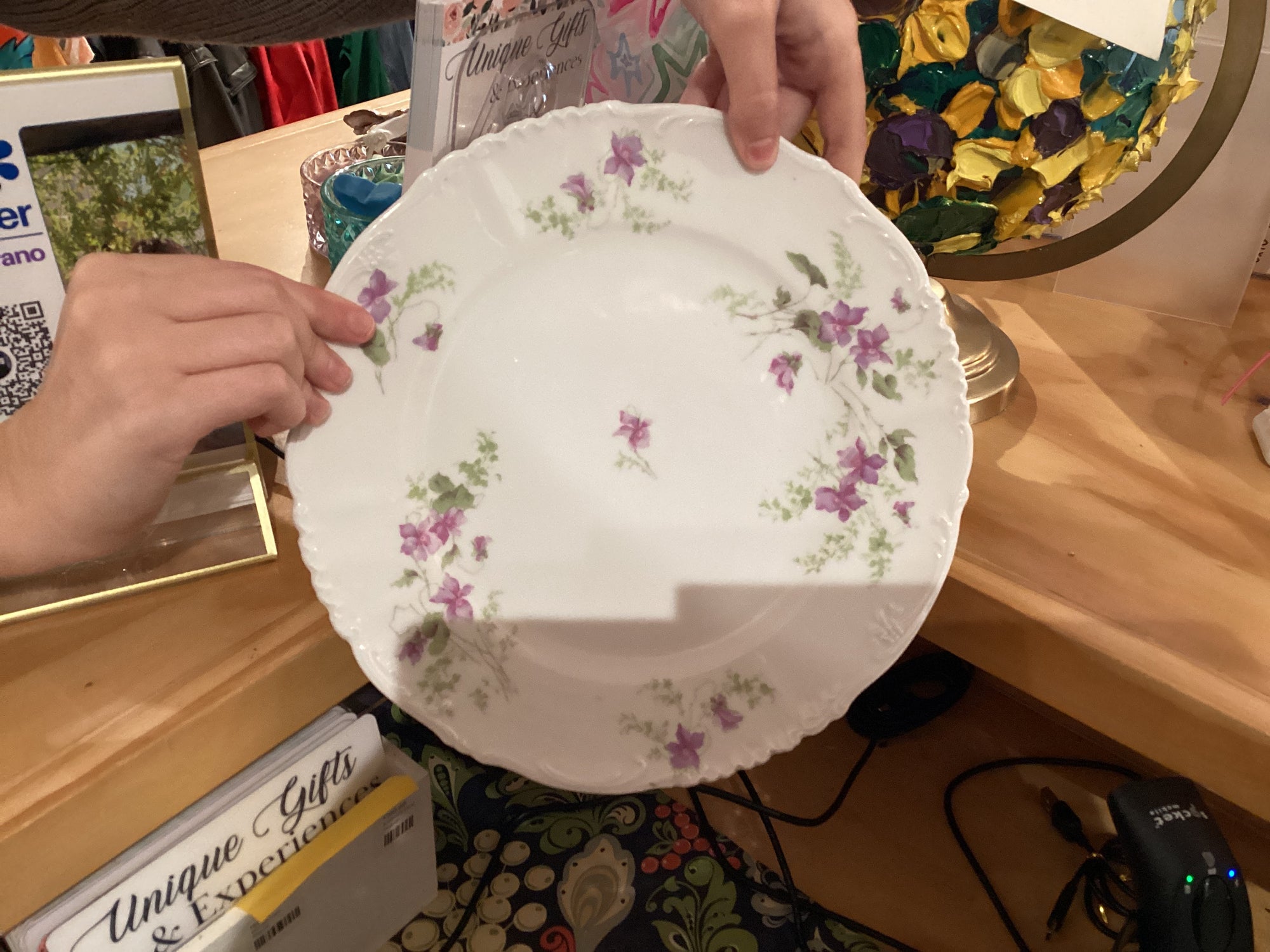 Vintage China ~ Purple Violets by Imperial