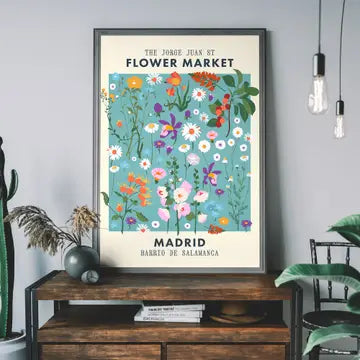 Madrid Flower Market Print
