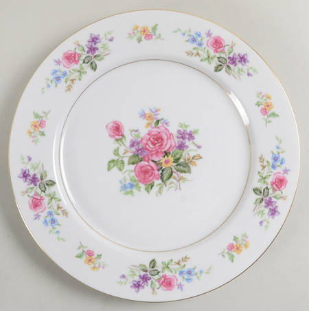 Vintage China — Melody Soup Bowl & Saucer by Puritan