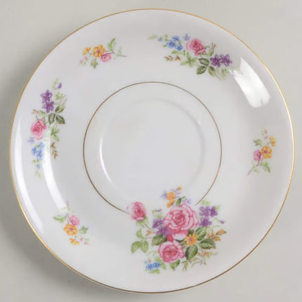 Vintage China — Melody Soup Bowl & Saucer by Puritan