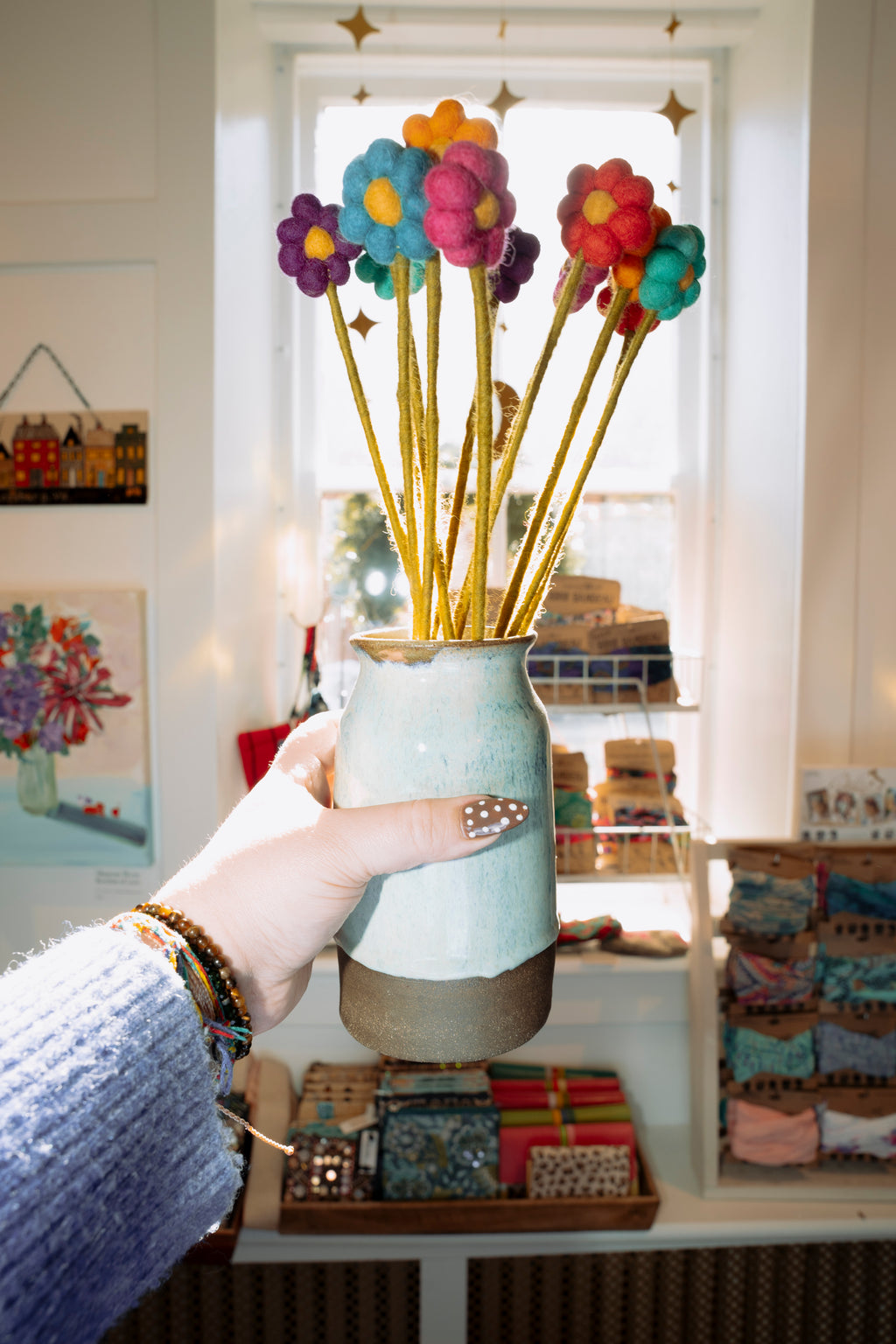 Handcrafted Fair Trade Felt Flower Bouquet 🌸✨