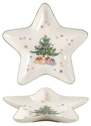 Vintage China ~ Happy Holidays Star Dish by Nikko