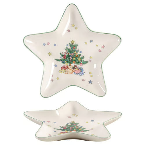 Vintage China ~ Happy Holidays Star Dish by Nikko
