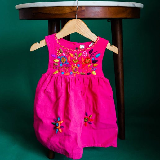 Embroidered Sleeveless Dress