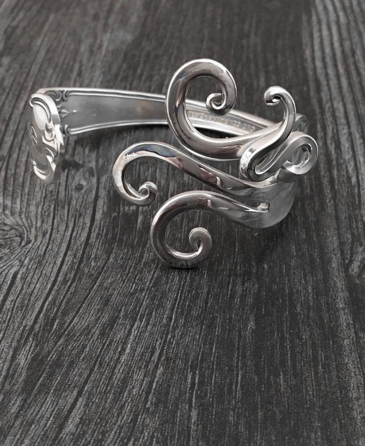Elegant Fork Bracelets ~ Handcrafted from Vintage Silver