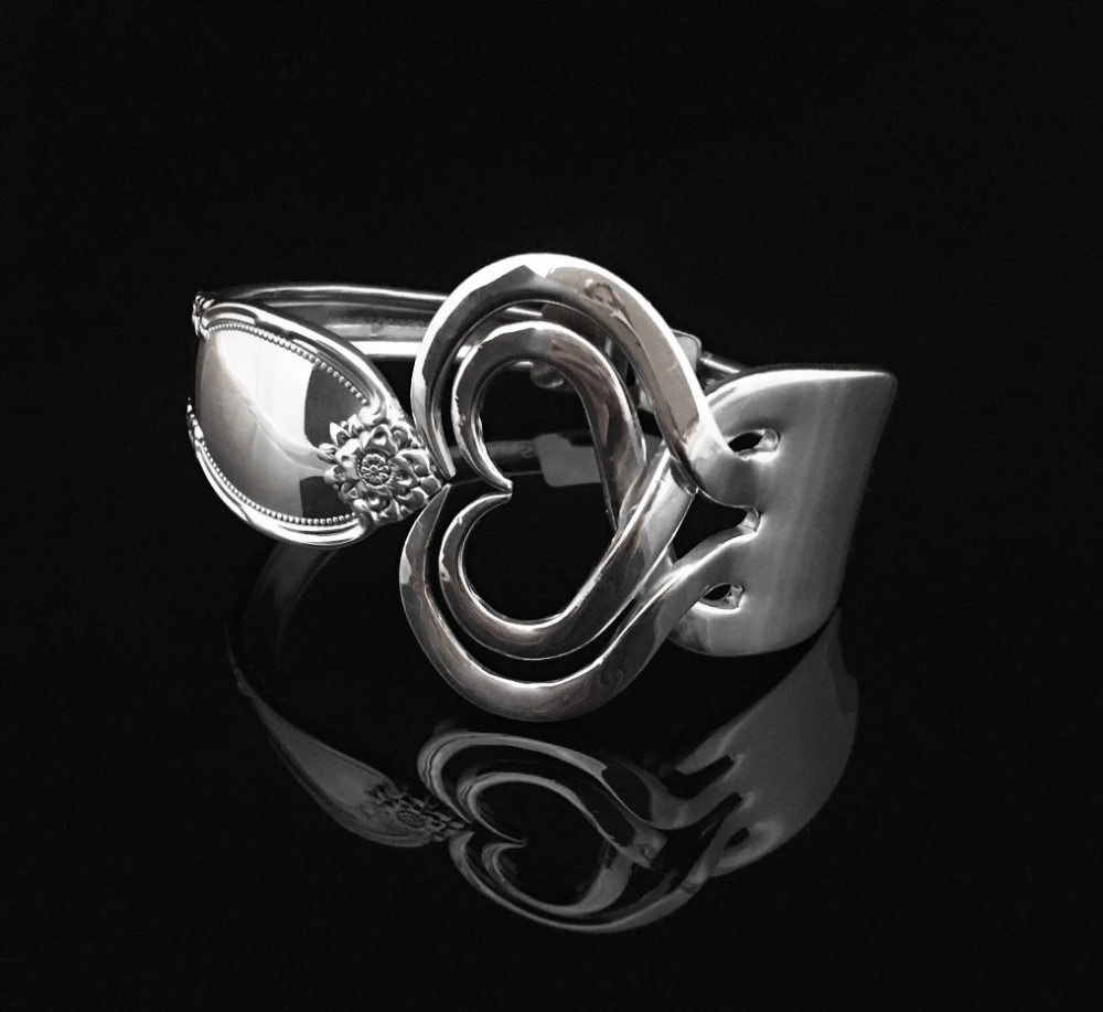 Elegant Fork Bracelets ~ Handcrafted from Vintage Silver