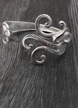 Elegant Fork Bracelets ~ Handcrafted from Vintage Silver