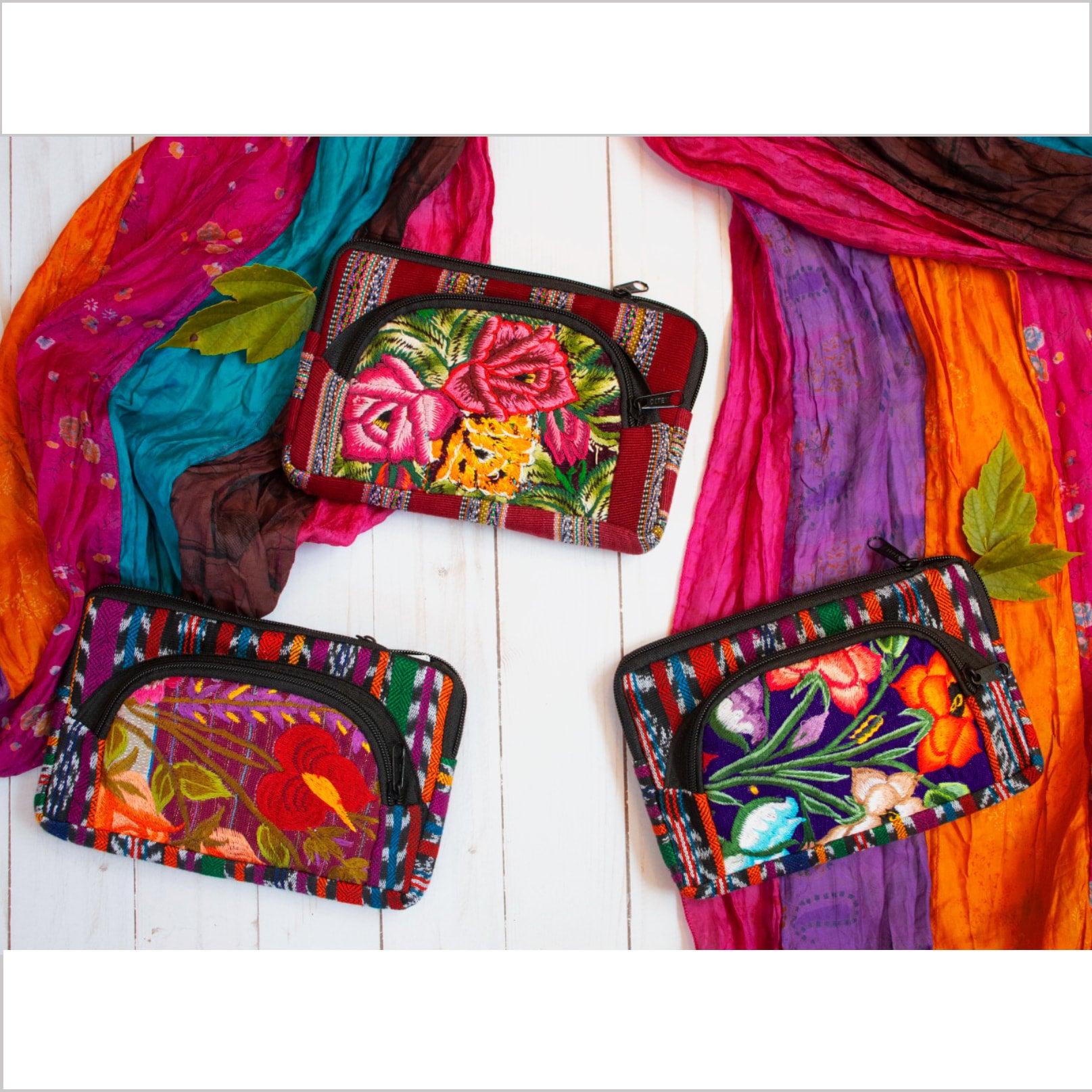 Huipil Half Moon Clutch